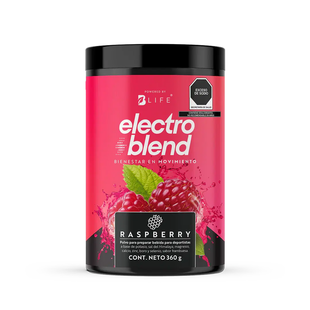 Electroblend Raspberry | Bebida Hidratante Sin Azúcar sabor Frambuesa 60 servicios