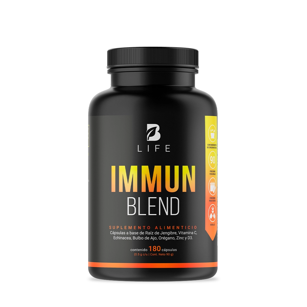 Mezcla con Jengibre, Vitamina C, D3, Zinc, Equinácea, Orégano y Ajo | 1000 mg por Porción 