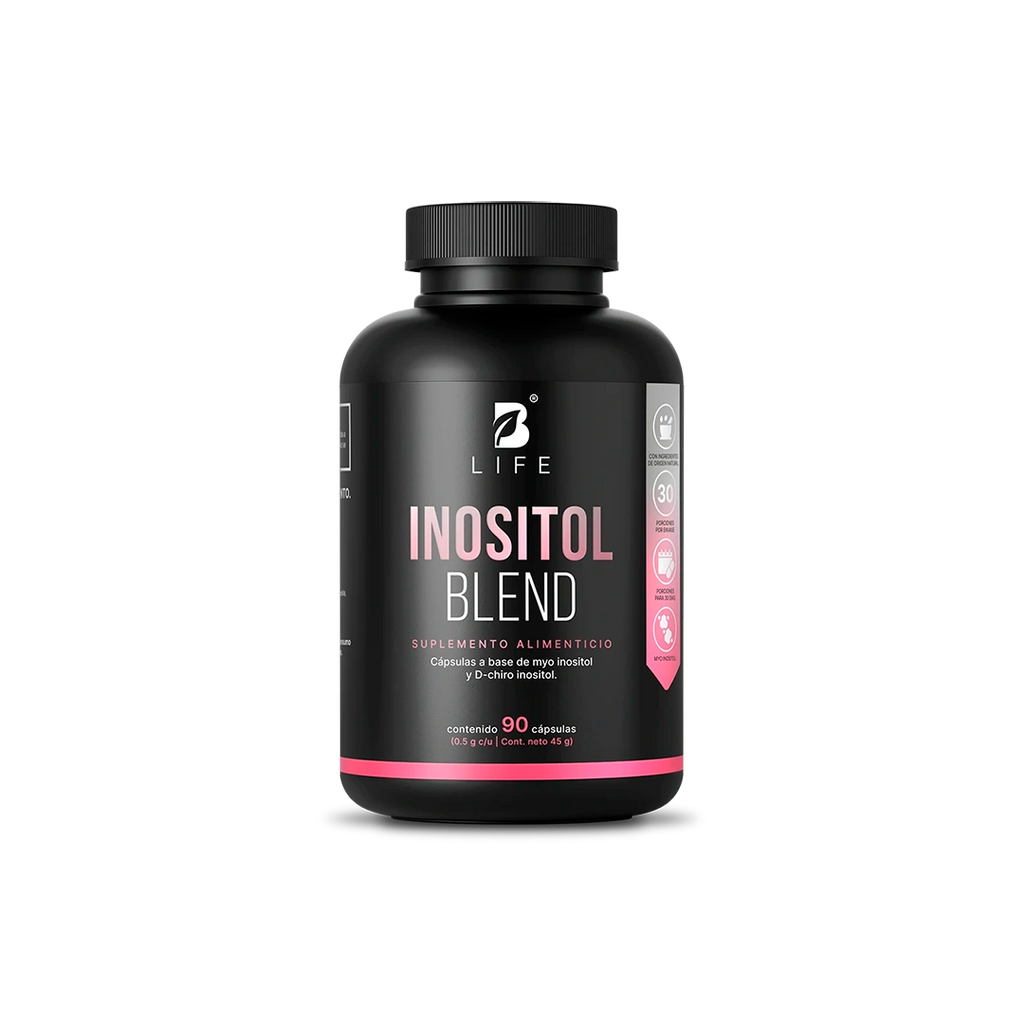 Mezcla de Myo Inositol | 90 cápsulas | con D-Chiro Inositol | Relación 40:1 - 90 caps | 500 mg - B Life®