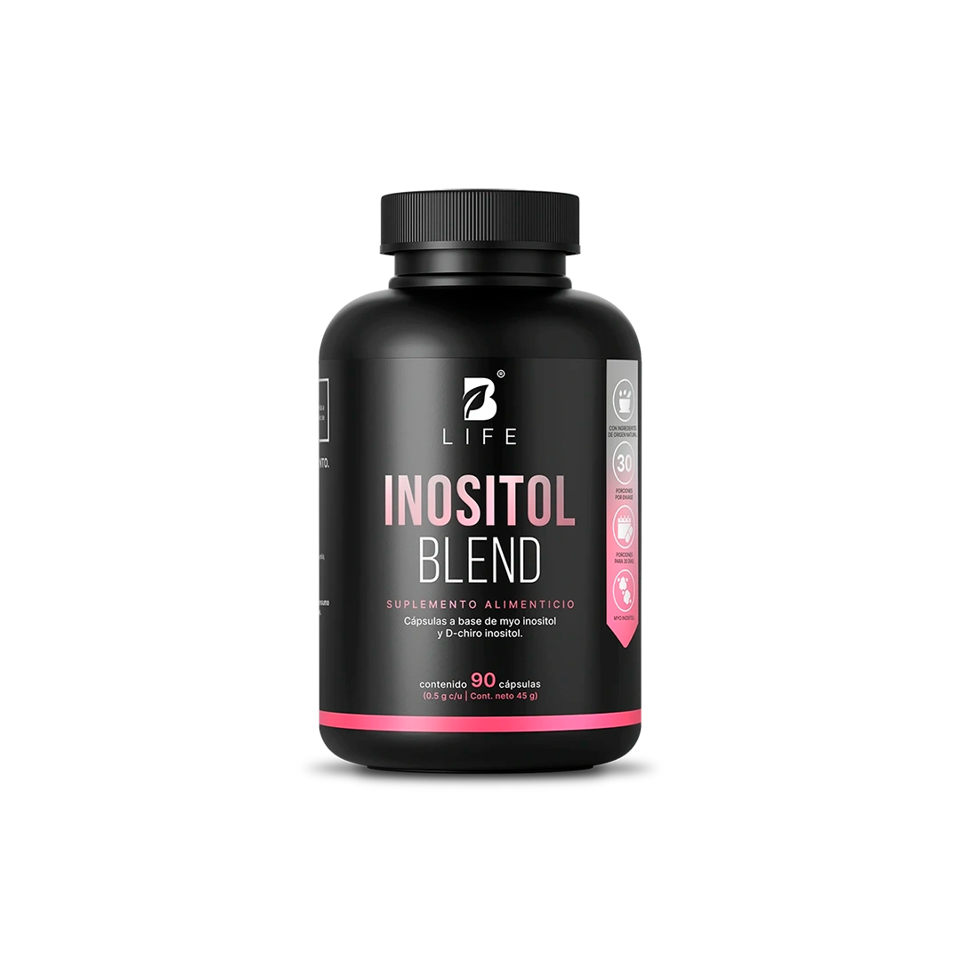 Mezcla de Myo Inositol | 90 cápsulas | con D-Chiro Inositol | Relación 40:1 - 90 caps | 500 mg - B Life®