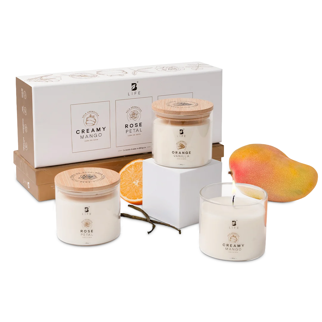 Kit de 3 Velas Summer Dreams 250 g c/u - 250 g c/u - B Life®