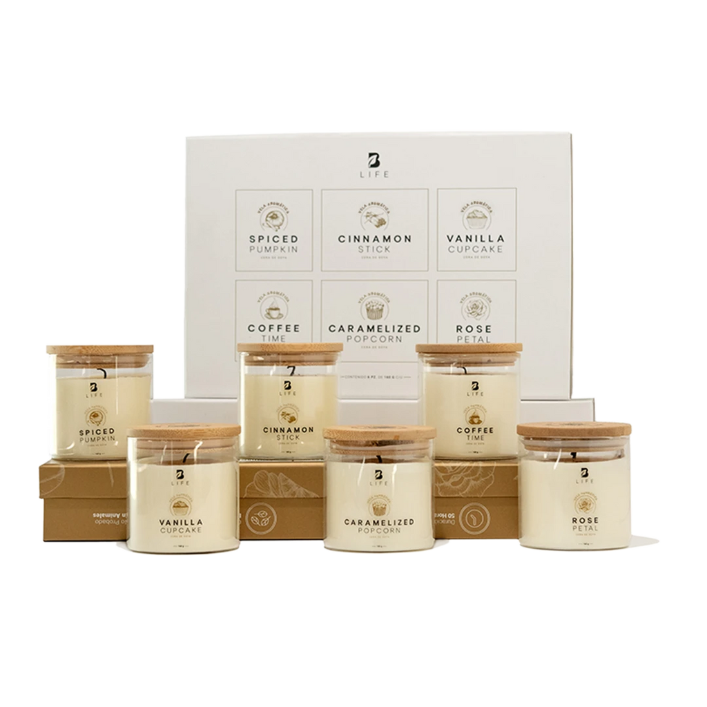 Kit de 6 Velas Enchanted Scents 160 g c/u - 160 g c/u - B Life®
