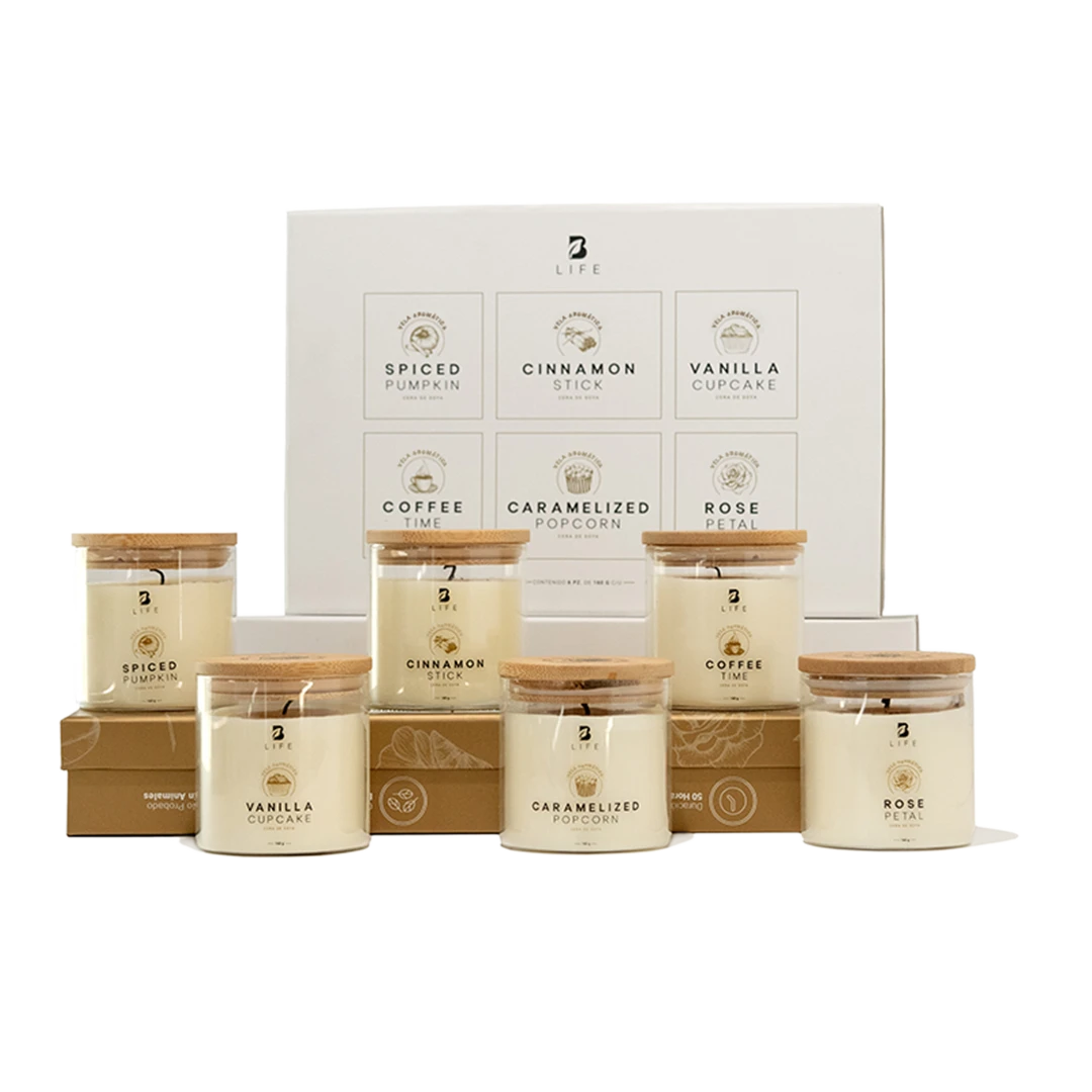 Kit de 6 Velas Enchanted Scents 160 g c/u - 160 g c/u - B Life®