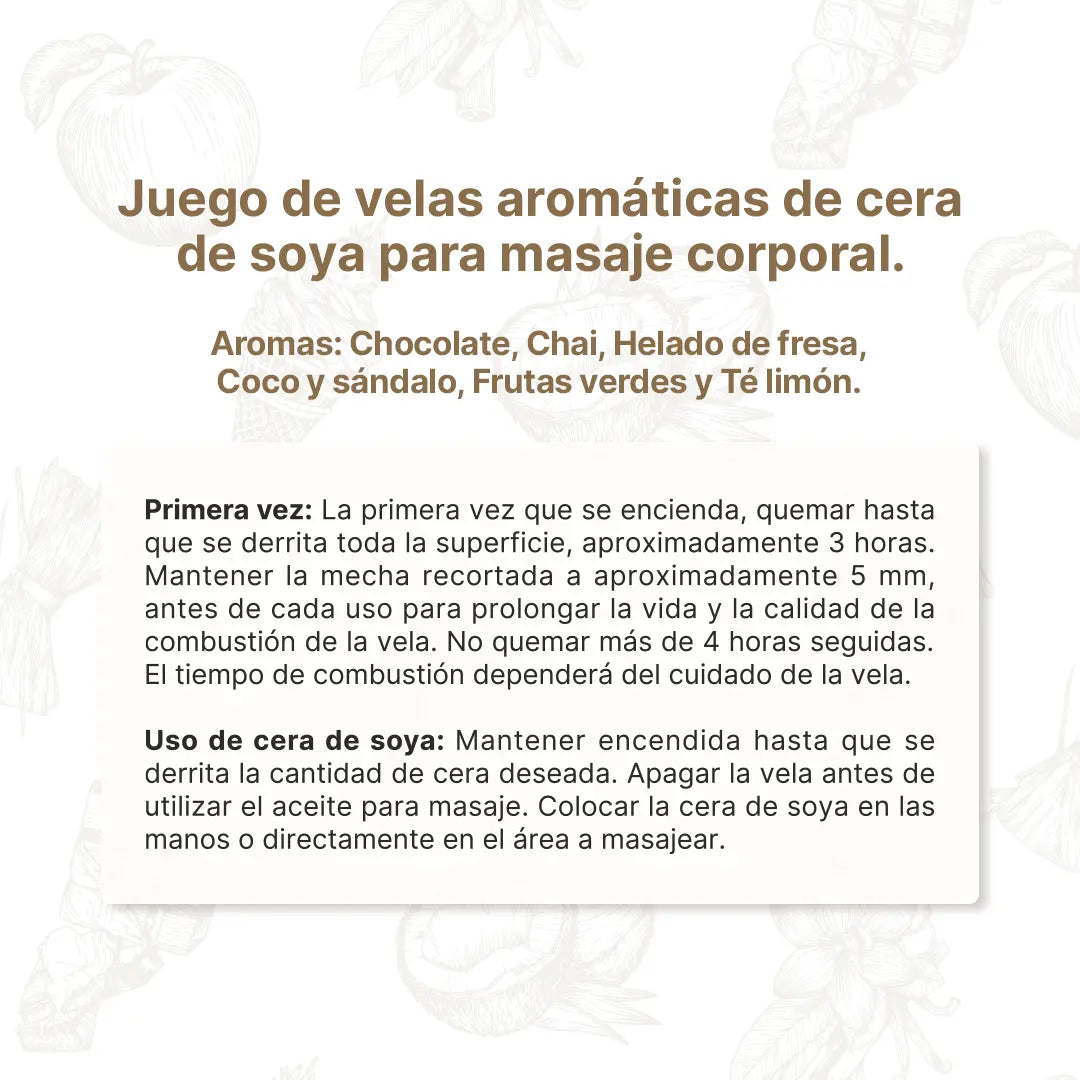 kit-6-velas-aromaticas-fresa-chai-tea-chocolate-coco-sandalo-fruit-green-lemongrass
