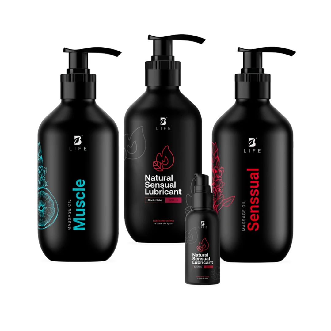 Kit para Pareja B Life. Presentación con Lubricante y Aceites de Masaje