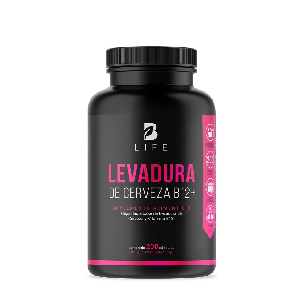 Vitamina B12 | con  Levadura | 200 cápsulas 