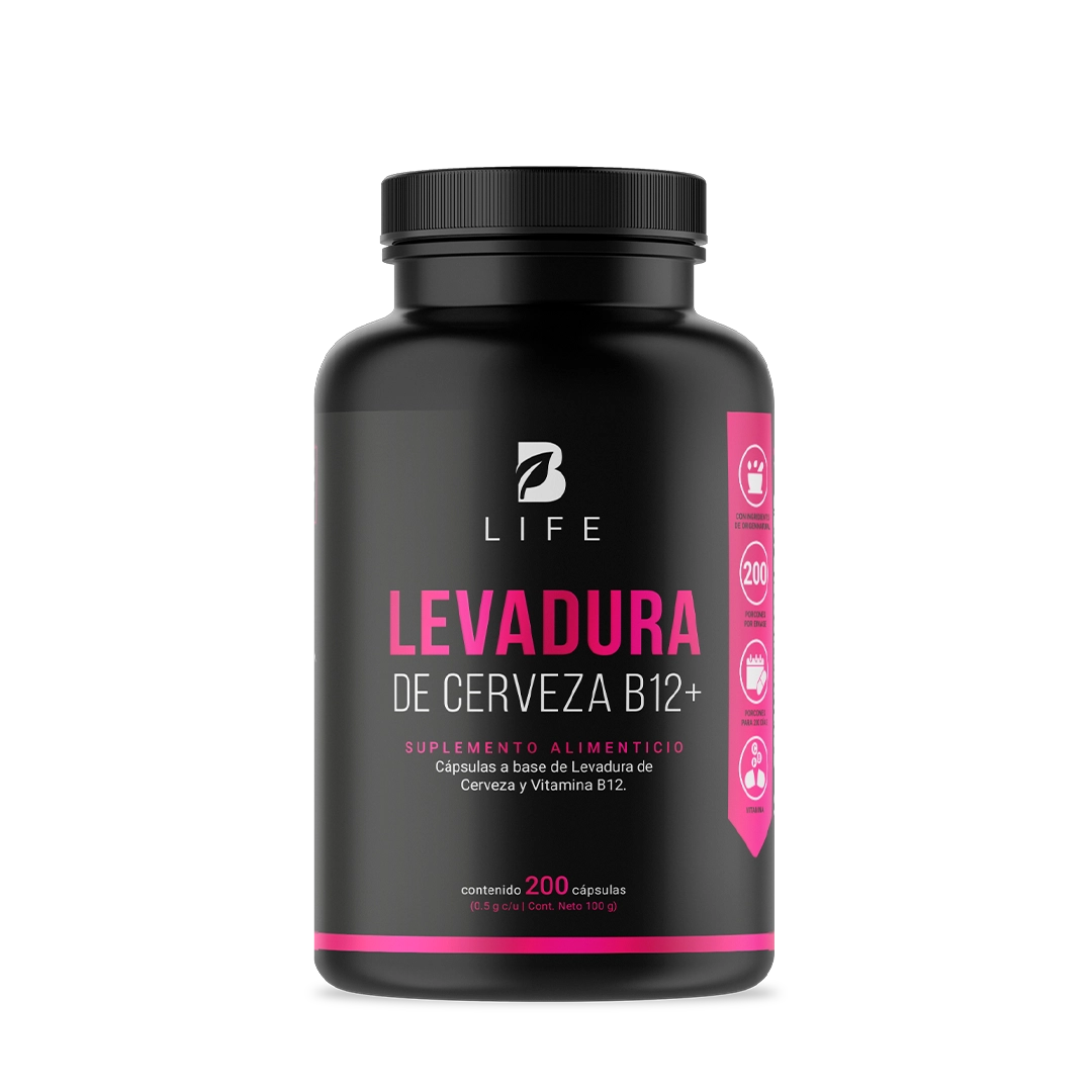 Vitamina B12 | con  Levadura | 200 cápsulas 