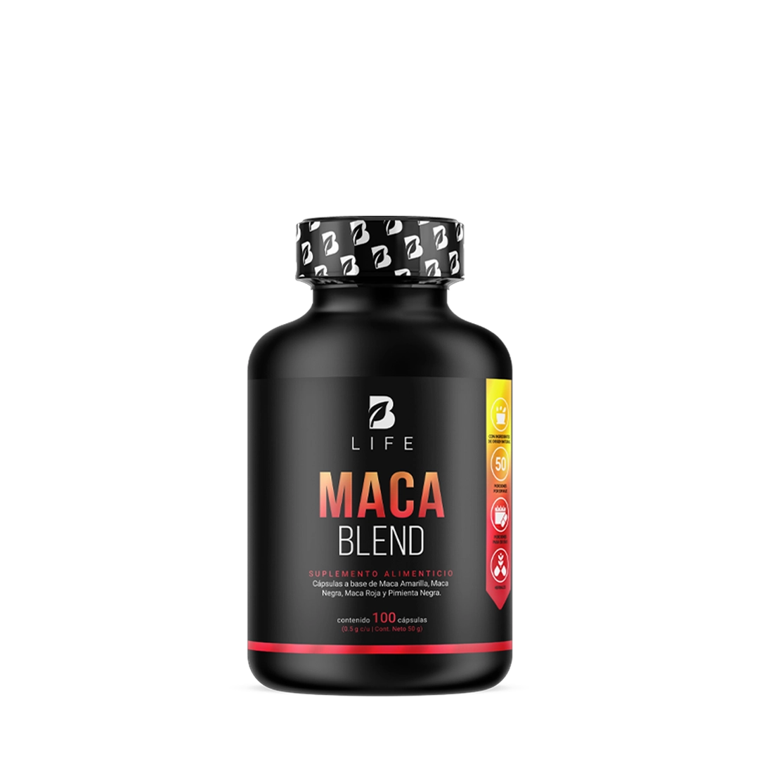 Complejo de Maca Amarilla, Negra y Roja con Pimienta Negra | 1000 mg por Porción