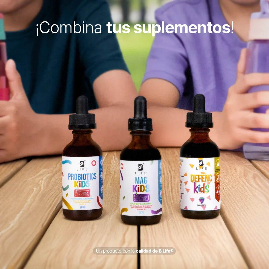 Citrato de Magnesio | adicionado con Teanina, Vitamina B1 y Gaba | para mayores de 3 años | de 60 ml | Sabor Uva