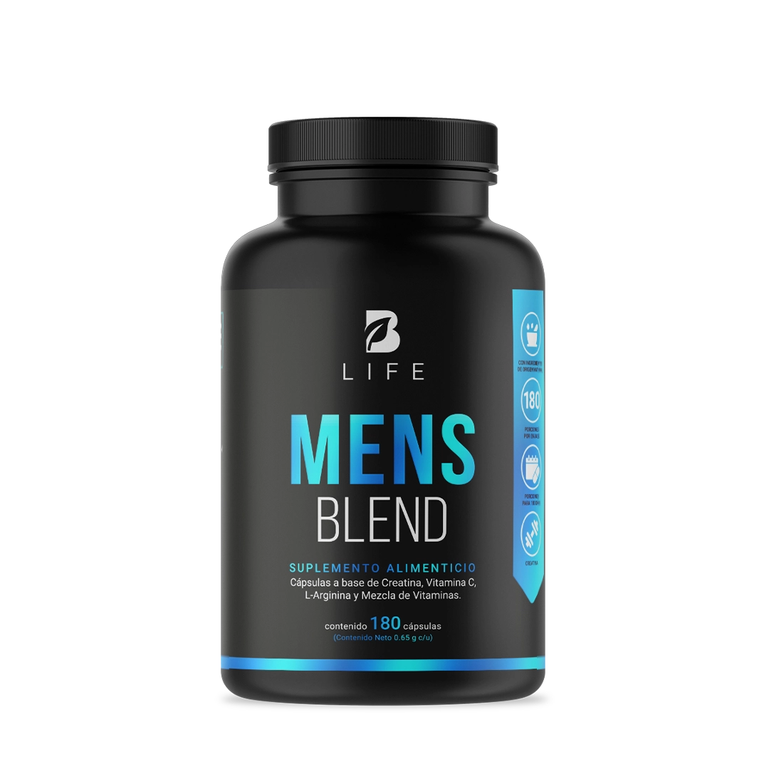 Multivitamínico para Hombre | con Creatina Monohidratada, BCAA 2:1:1 (L-Leucina, L-Isoleucina, L-Valina) y L-Arginina - 180 Caps | 650 mg - B Life®