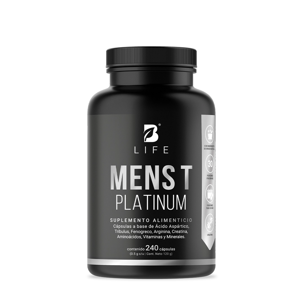 Fórmula Avanzada Platinum para Hombre | con Fenogreco, Creatina, Aminoácidos, Vitaminas y Minerales | 240 Cápsulas | 4000 mg por porción 