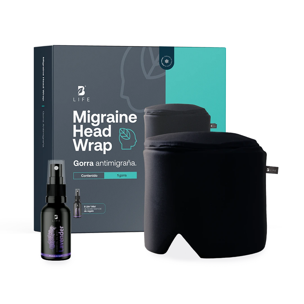 Migraine Head Wrap | Gorra de Gel Refrescante - Talla M - B Life®