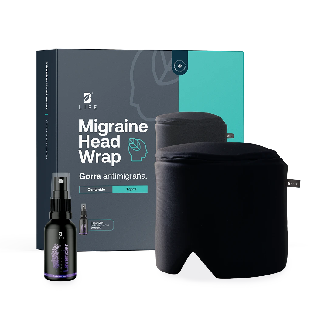 Migraine Head Wrap | Gorra de Gel Refrescante - Talla M - B Life®