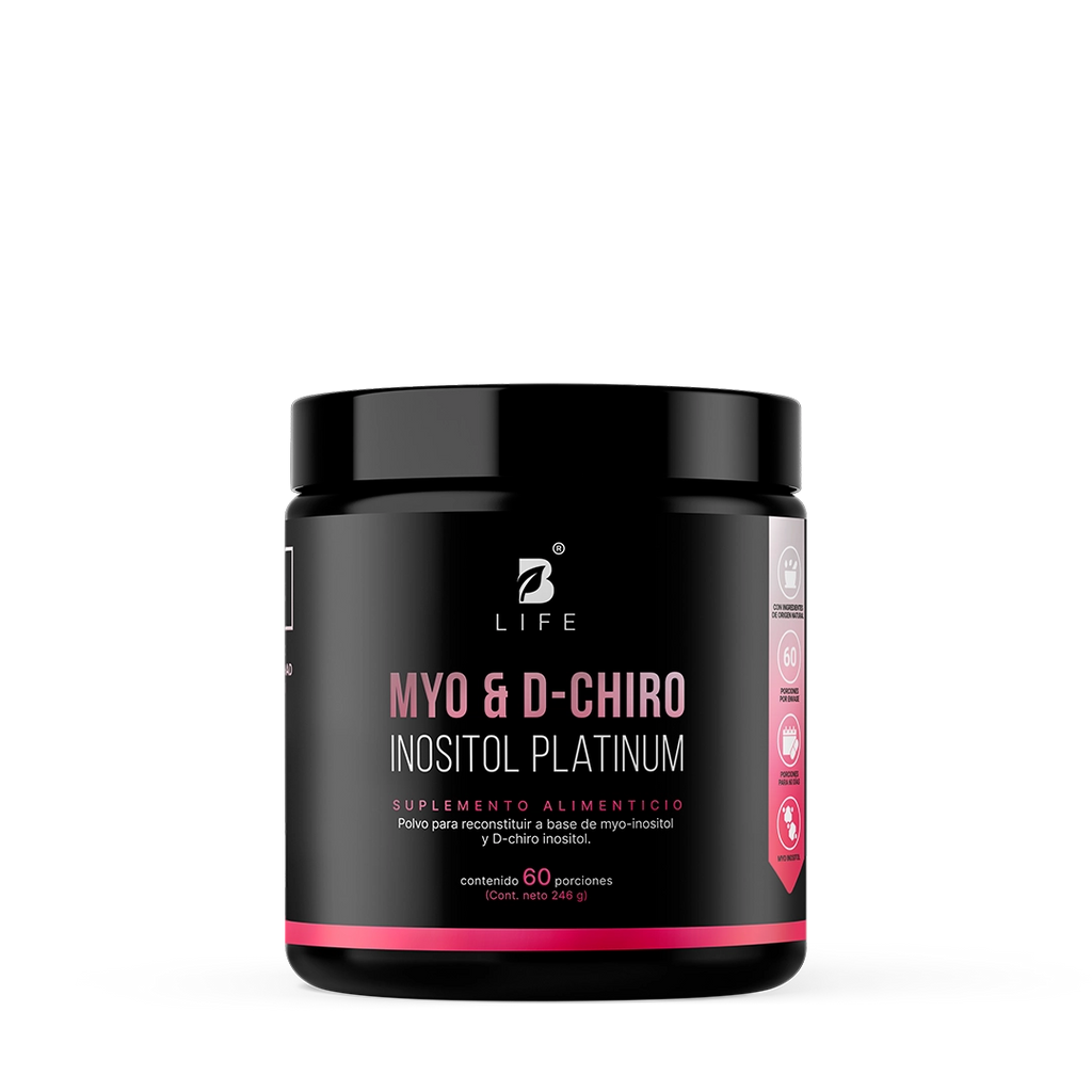 Myo & D-Chiro Inositol Platinum | Relación Ideal 40:1 de Alta Pureza en Polvo | Fórmula Platinum | B Life - 246 g  - B Life®