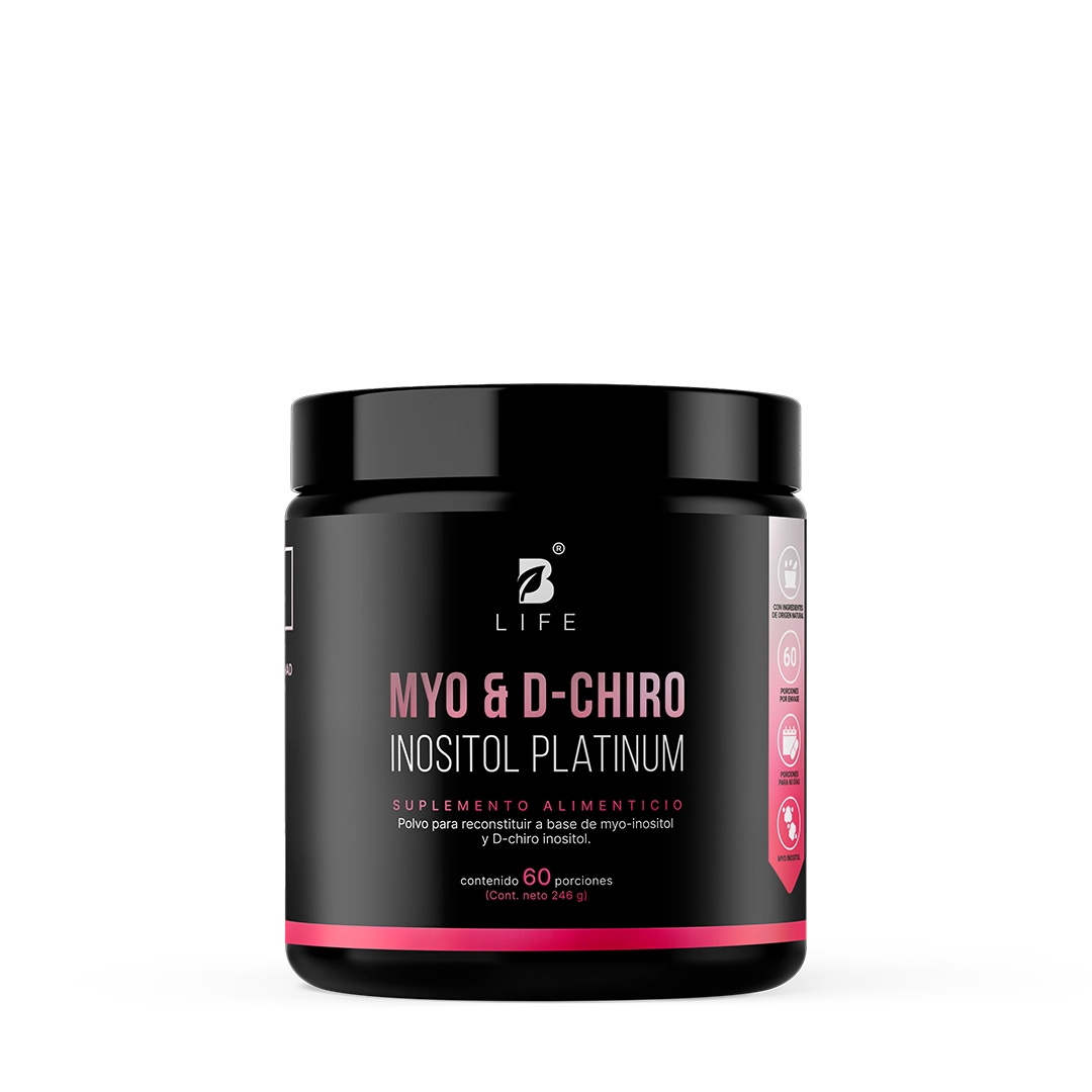 Myo & D-Chiro Inositol Platinum | Relación Ideal 40:1 de Alta Pureza en Polvo | Fórmula Platinum | B Life - 246 g  - B Life®