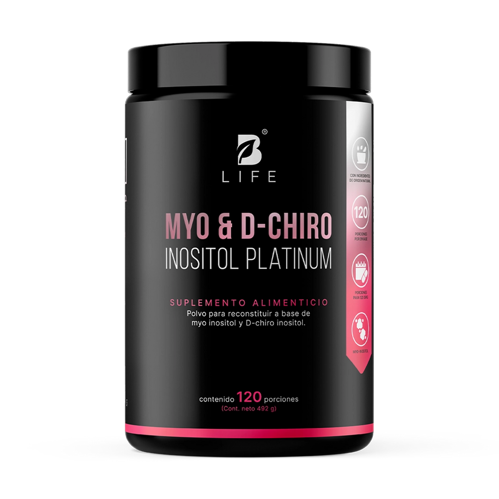 Myo & D-Chiro Inositol Platinum | Relación Ideal 40:1 de Alta Pureza en Polvo | Fórmula Platinum | B Life - 492 g  - B Life®