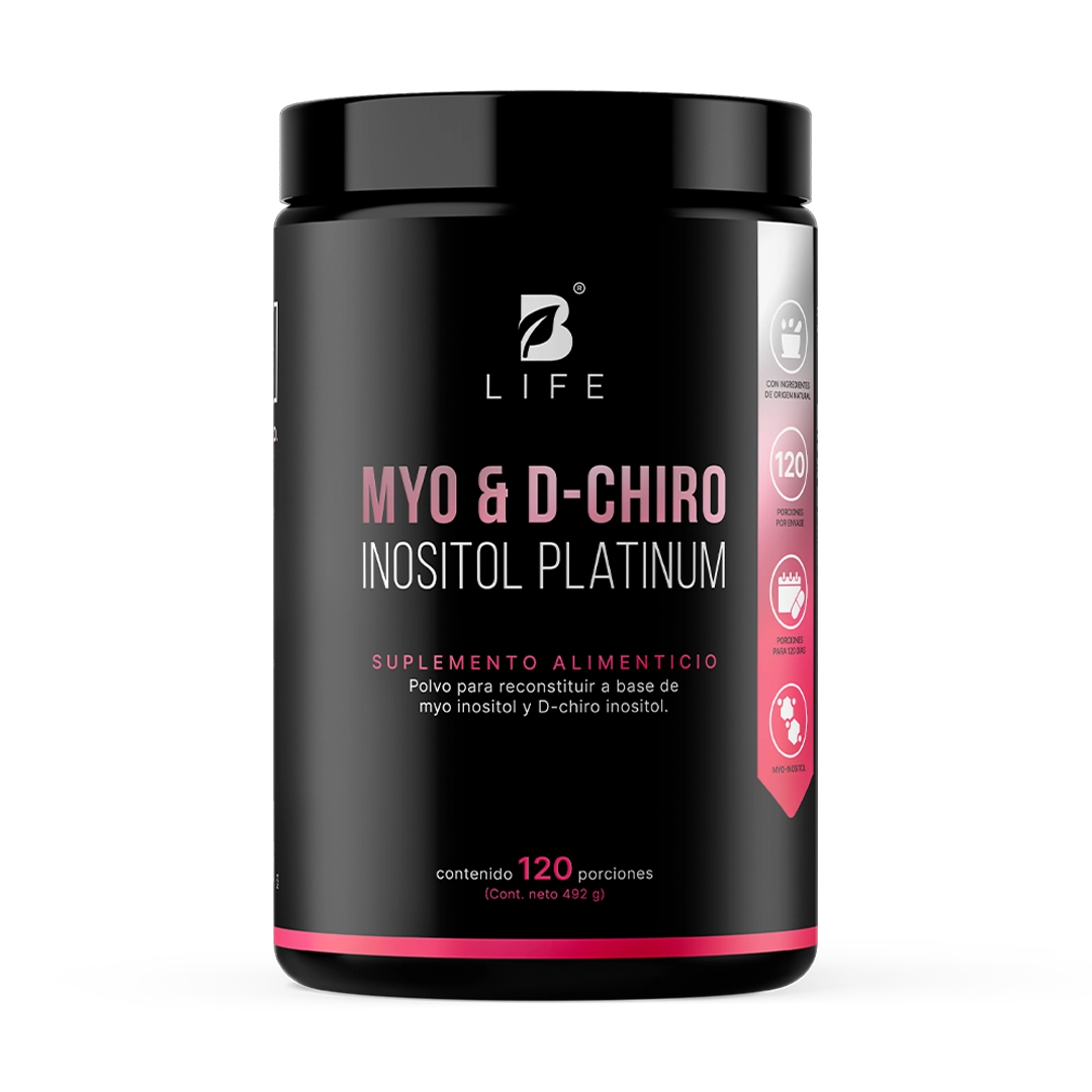 Myo & D-Chiro Inositol Platinum | Relación Ideal 40:1 de Alta Pureza en Polvo | Fórmula Platinum | B Life - 492 g  - B Life®