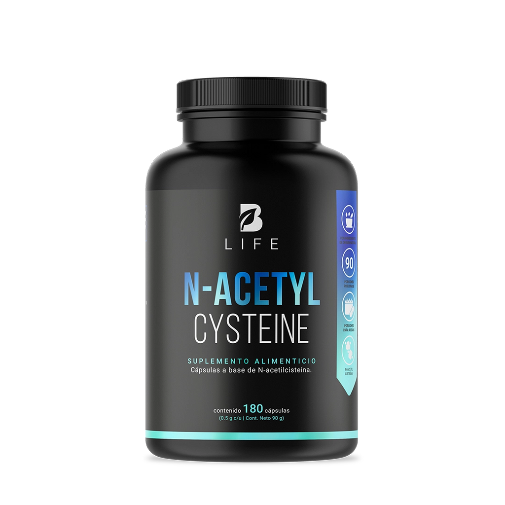 NAC N-Acetil Cisteína | 500 mg por Porción | 180 Cápsulas