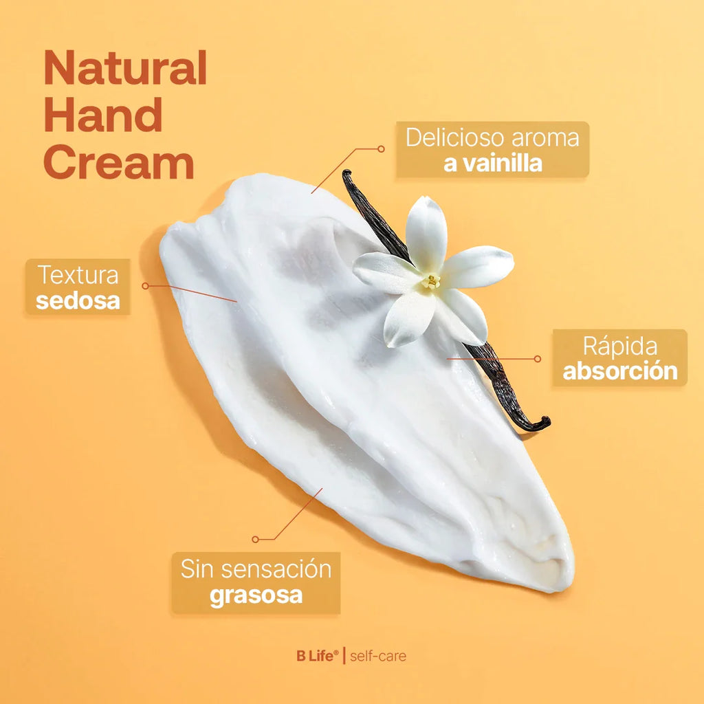 Natural Hand Cream Vainilla | Crema Natural para Manos Vainilla 80 ml c/u
