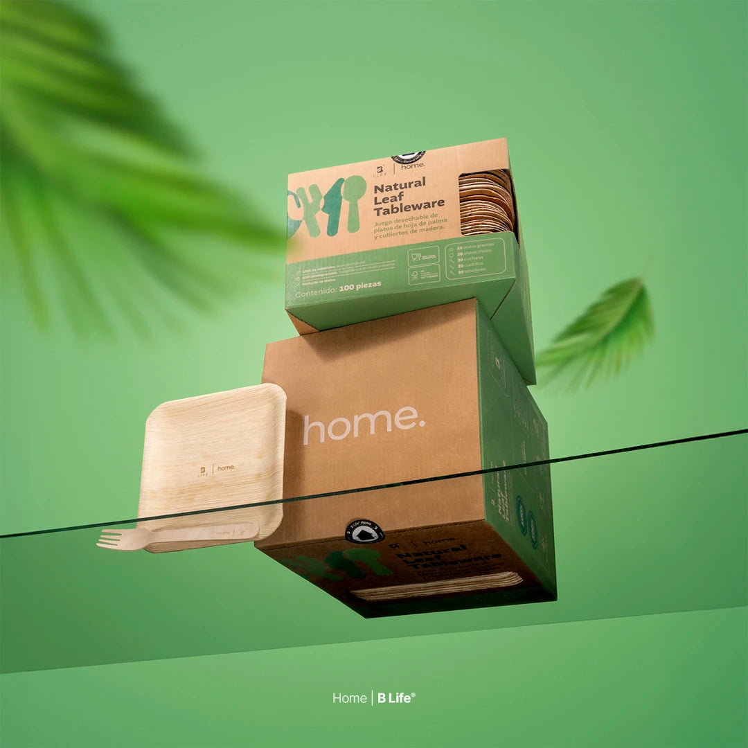 Desechables Hoja de Palma Biodegradable