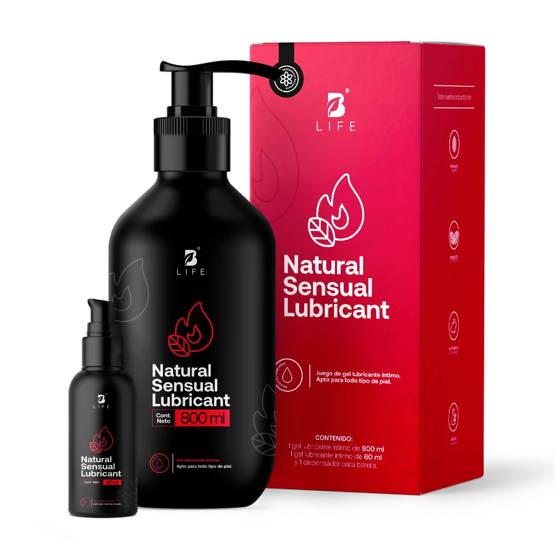 Natural Sensual Lubricant | Lubricante Íntimo Natural a Base de Agua  - 800 ml - B Life®