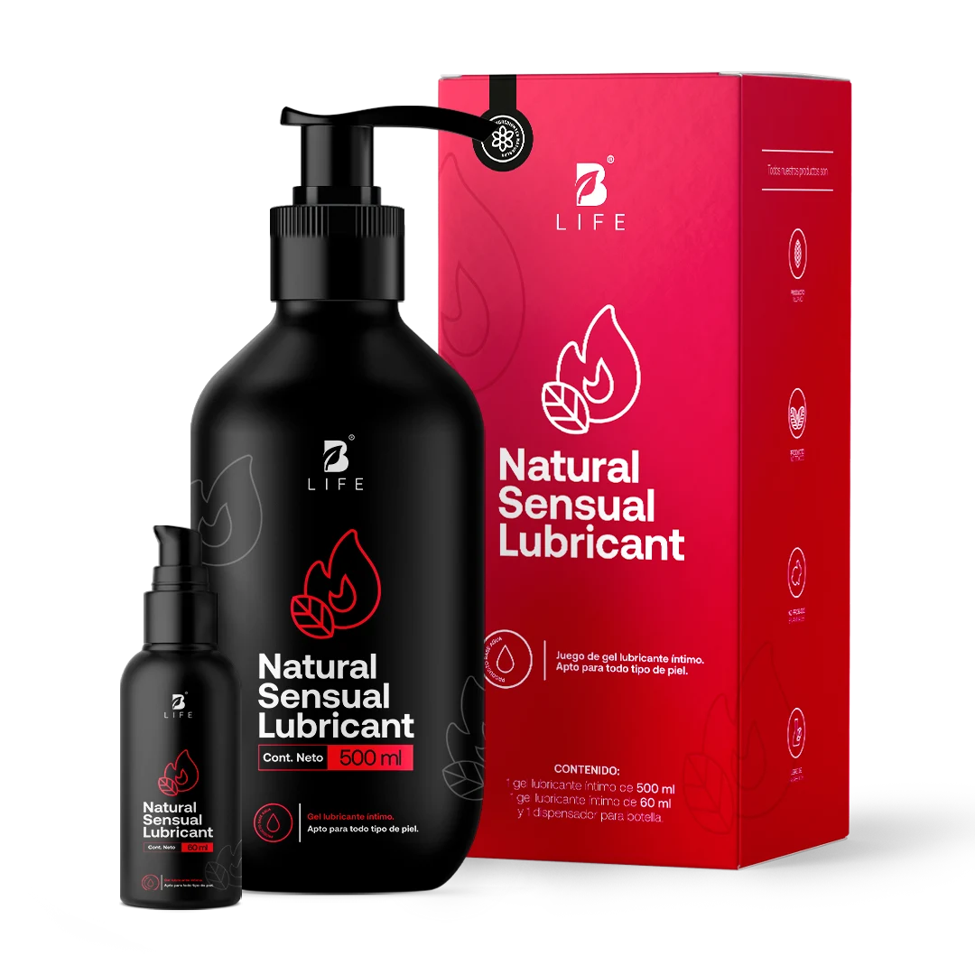 Natural Sensual Lubricant | Lubricante Íntimo Natural a Base de Agua  - 500 ml - B Life®