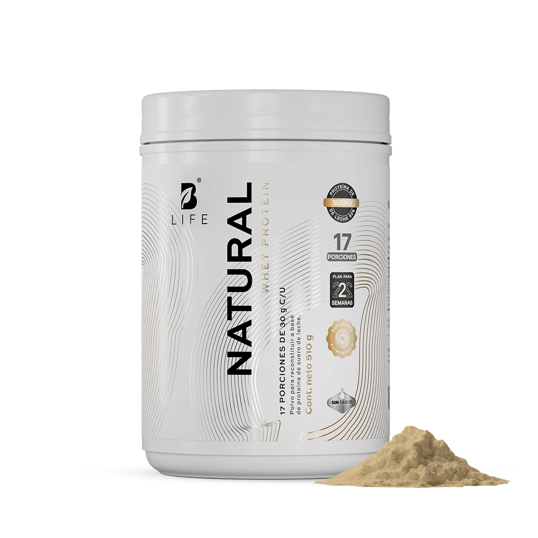 Proteína Whey Natural |  Sin Sabor | Sin colorantes artificiales  | 17 porciones  - 510g - B Life®