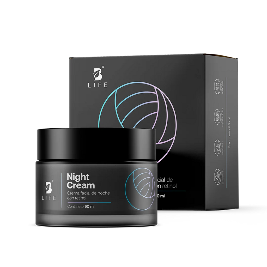 Night Cream | Crema Facial de Noche con Ácido Hialurónico - 90 ml - B Life®