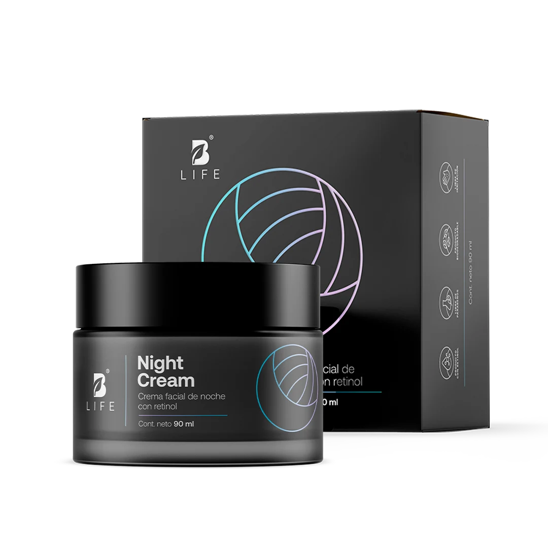Night Cream | Crema Facial de Noche con Ácido Hialurónico - 90 ml - B Life®