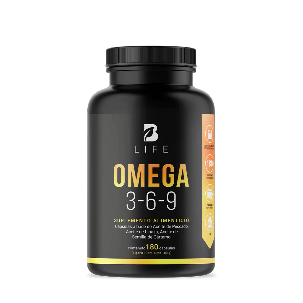 Omega 3-6-9 con Aceite de Pescado (EPA y DHA), Linaza y Cártamo | 1000 mg por Porción 