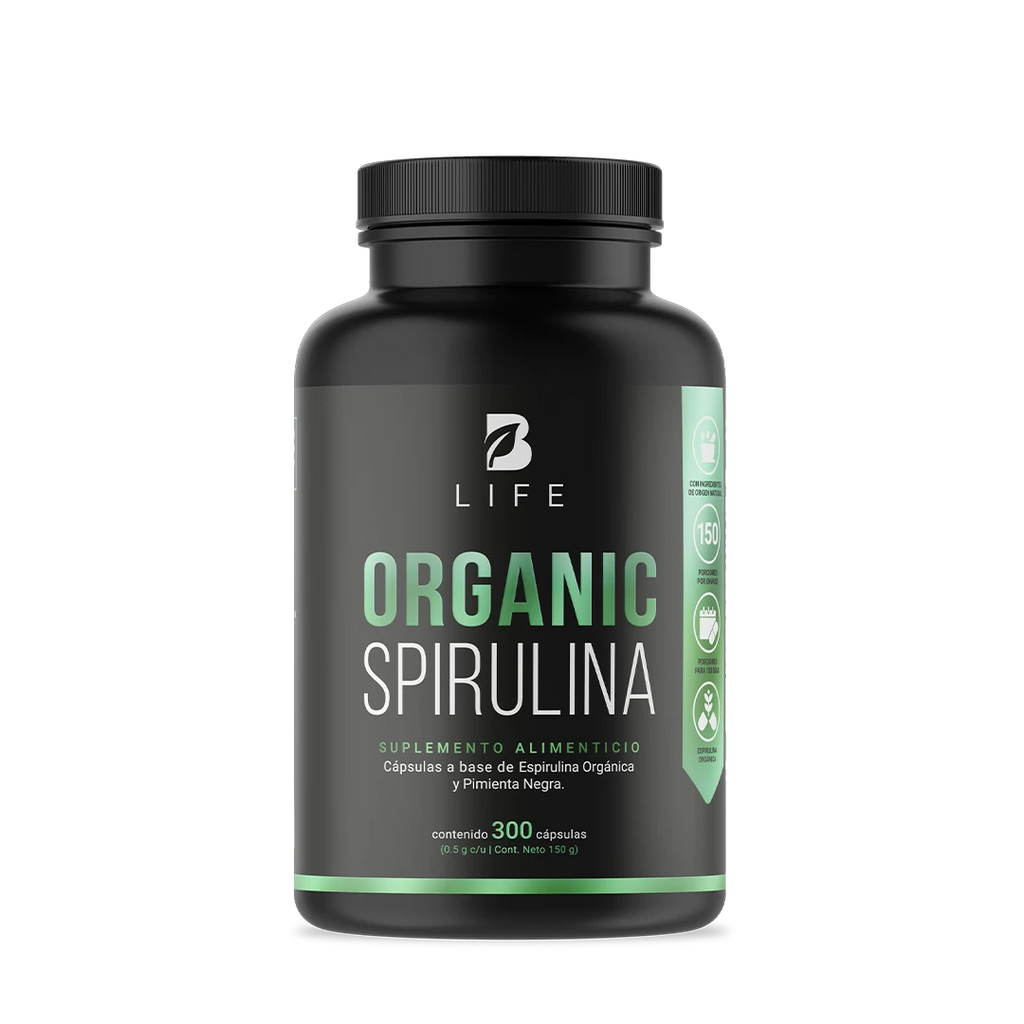 Espirulina Orgánica | Fórmula con Pimienta Negra | 1000 mg por porción