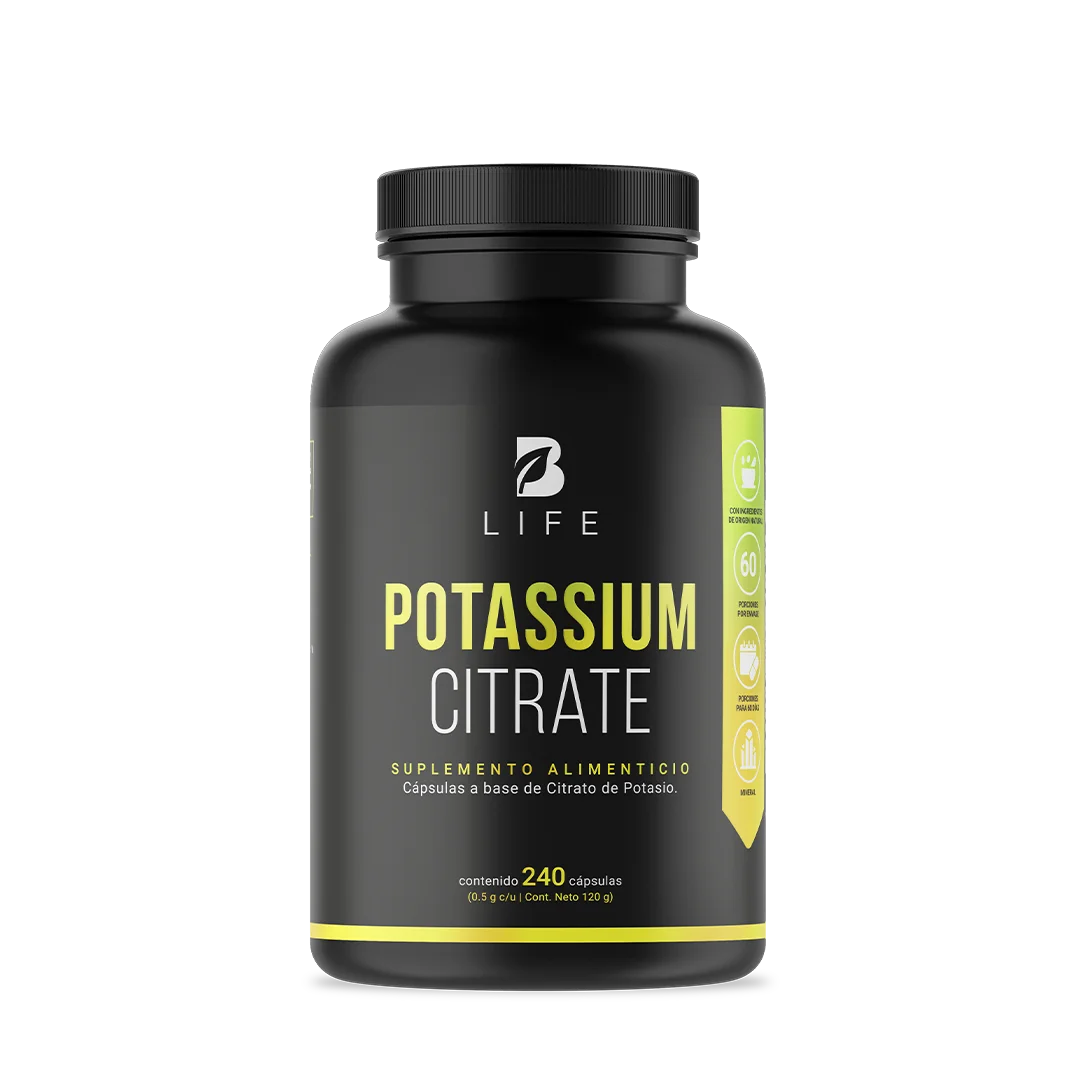 Citrato de Potasio | 800 mg de Potasio Provenientes de 1000 mg de Citrato
