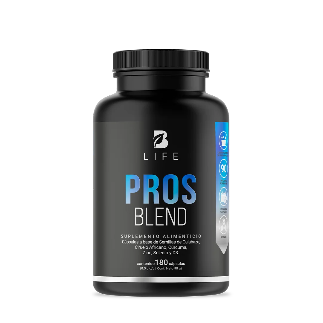 Fórmula para Hombre con Ciruelo Africano, Selenio, Semilla de Calabaza, Cúrcuma, Zinc y Vitamina D3 | 1000 mg por Porción