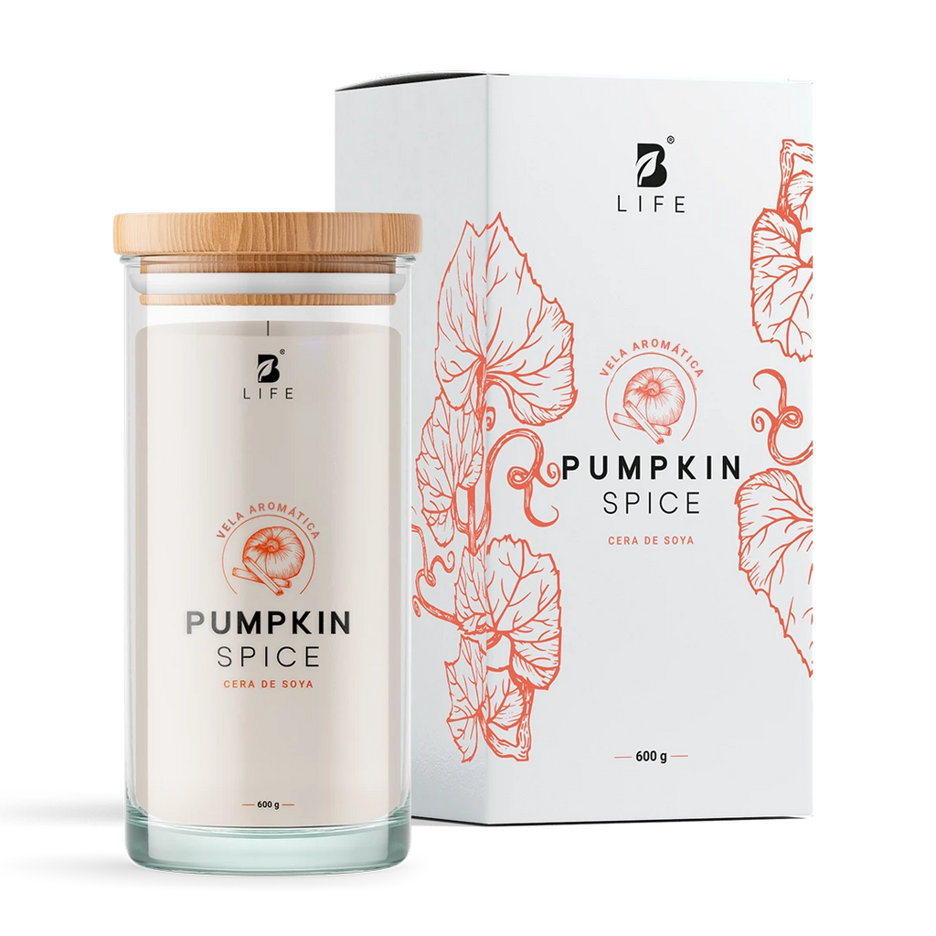 Pumpkin Spice Aromatic Candle | Vela Aromática Calabaza y Especias 600 g - 600 g - B Life®