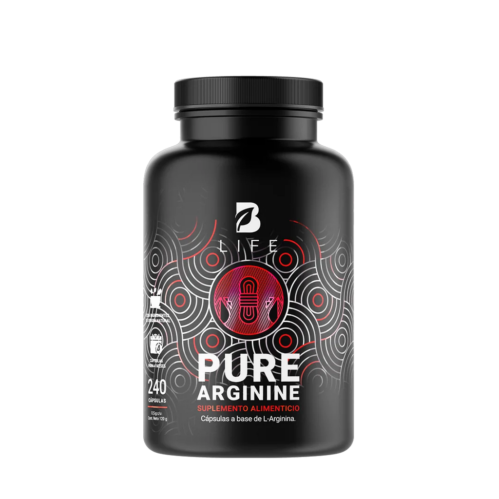 Pura Arginina |  240 Cápsulas | 1000 mg por porción  - 240 Caps | 500 mg - B Life®