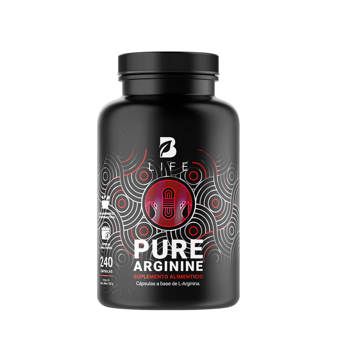 Pura Arginina |  240 Cápsulas | 1000 mg por porción  - 240 Caps | 500 mg - B Life®