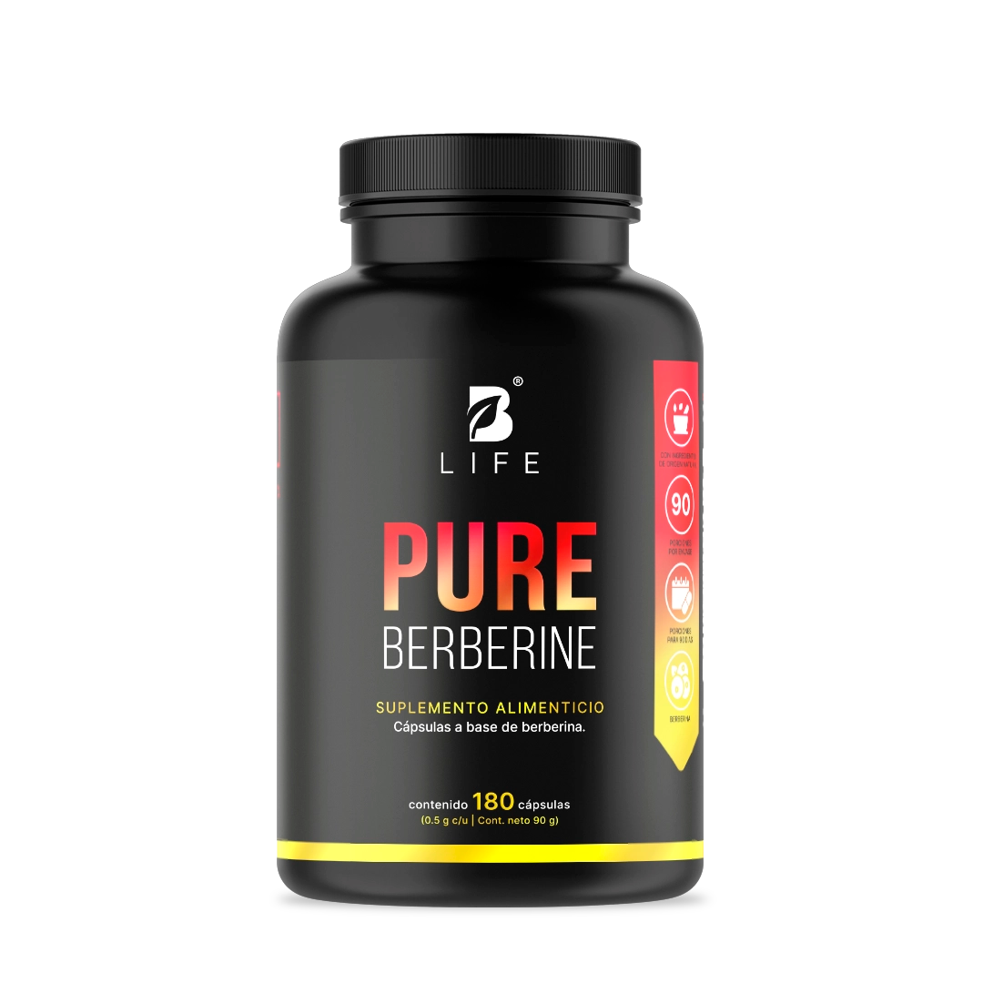 Berberina HCL Pura 500 mg por cápsula | 1000 mg por porción 