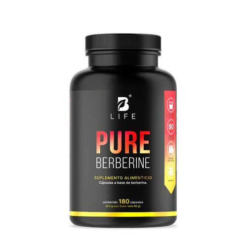 Berberina HCL Pura 500 mg por cápsula | 1000 mg por porción 