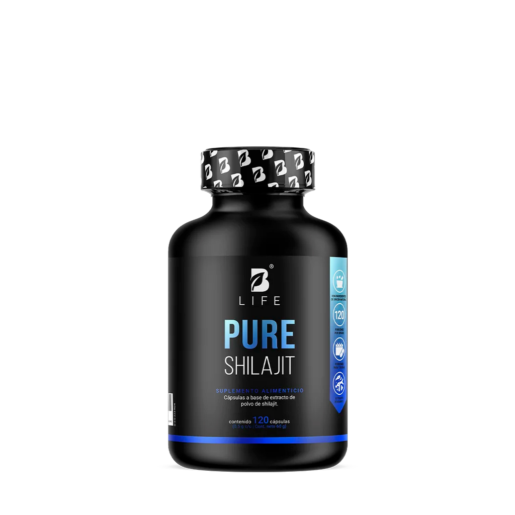 Shilajit Puro | Alta Pureza | 120 cápsulas - 120 Caps | 500 mg - B Life®