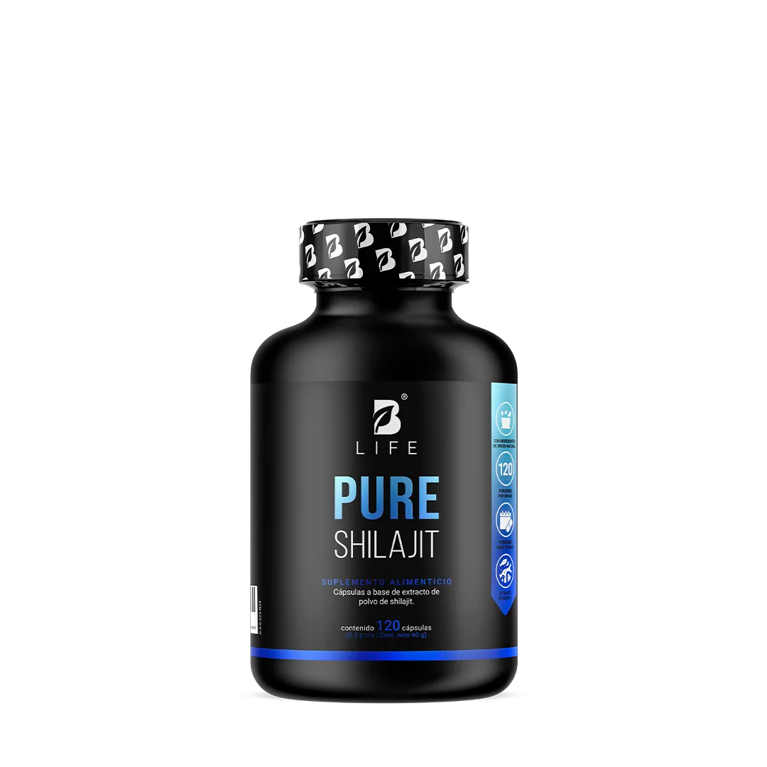 Shilajit Puro | Alta Pureza | 120 cápsulas - 120 Caps | 500 mg - B Life®