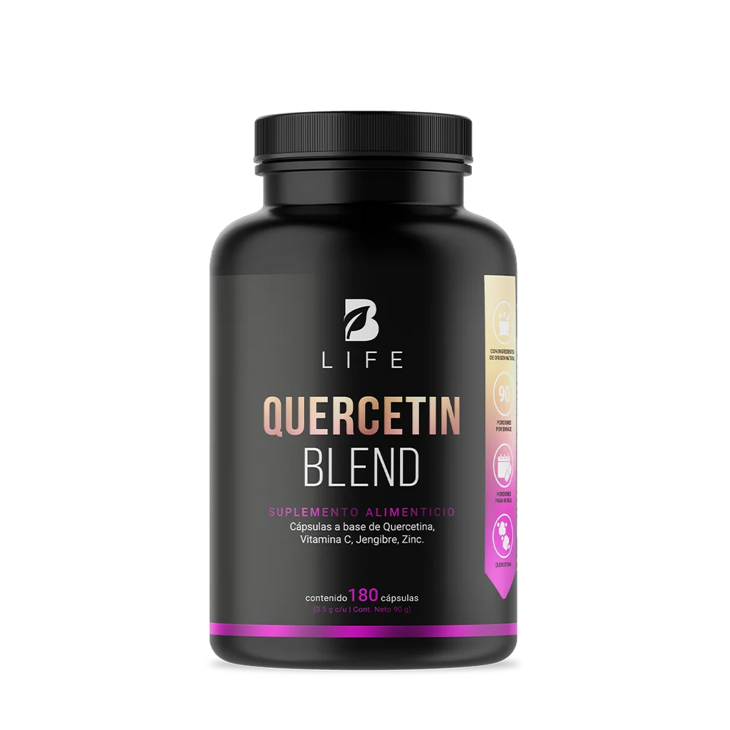 Quercetina | con Vitamina C, Jengibre y Zinc | 180 cápsulas  