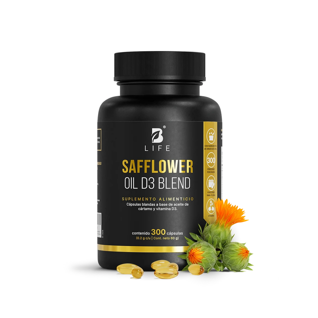 Vitamina D3 | Adicionado con Aceite de Cártamo | 300 cápsulas  - 300 Cápsulas - B Life®