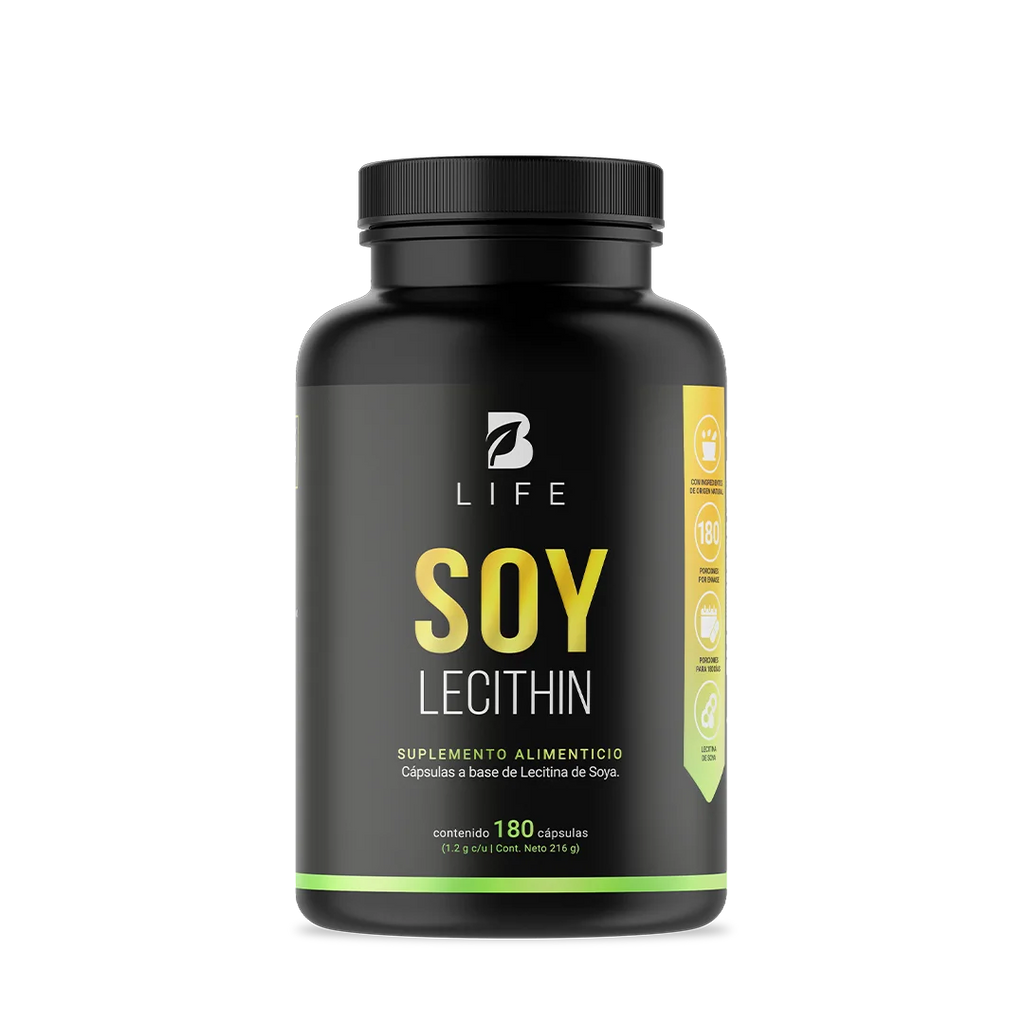 Lecitina de Soya Natural | 180 cápsulas | 1200 mg por Porción 