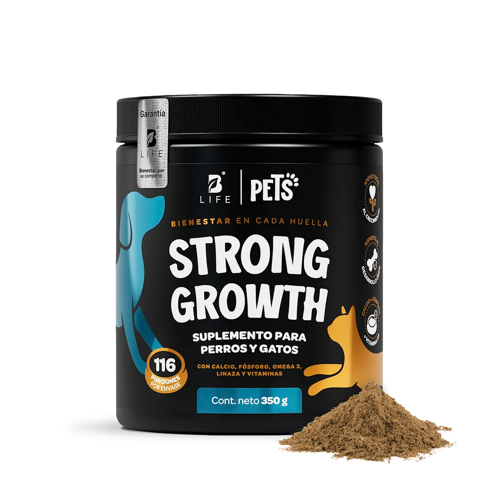Suplemento para Perros y Gatos | Adicionado con Omega 3, Vitaminas y Minerales | 350 g | Sabor Res - 350 g - B Life®