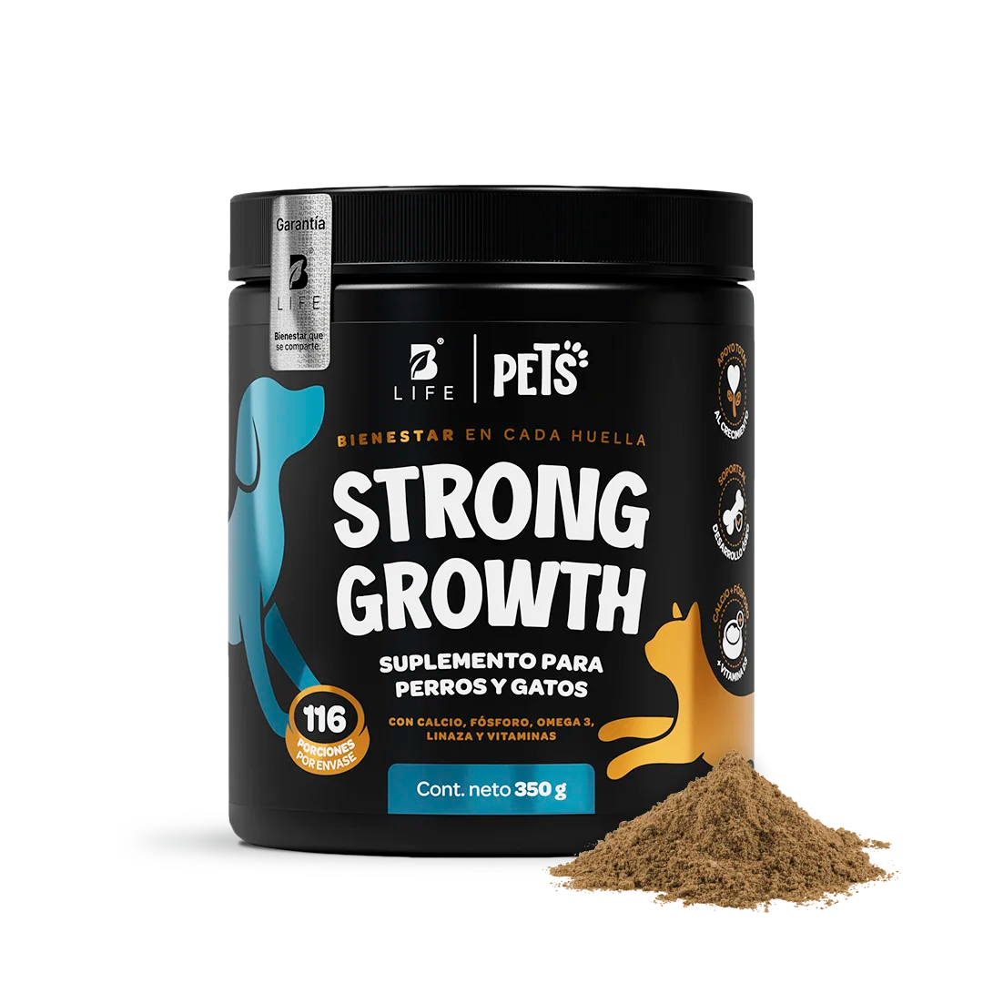 Suplemento para Perros y Gatos | Adicionado con Omega 3, Vitaminas y Minerales | 350 g | Sabor Res - 350 g - B Life®