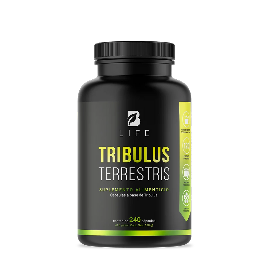 Tribulus Terrestris Estandarizado al 45% |  1000 mg por poción | 240 cápsulas 