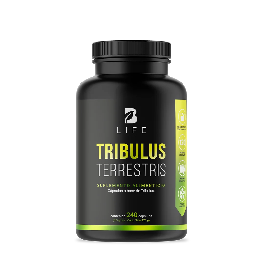 Tribulus Terrestris Estandarizado al 45% |  1000 mg por poción | 240 cápsulas 