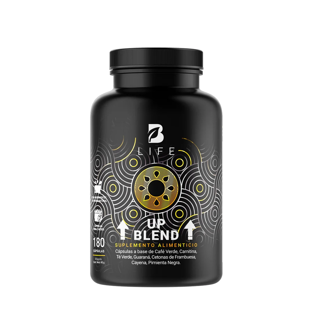 Mezcla de Café Verde, Carnitina, Té Verde, Guaraná, Cetonas De Frambuesa y Cayena | 180 cápsulas - 180 Caps | 500 mg - B Life®