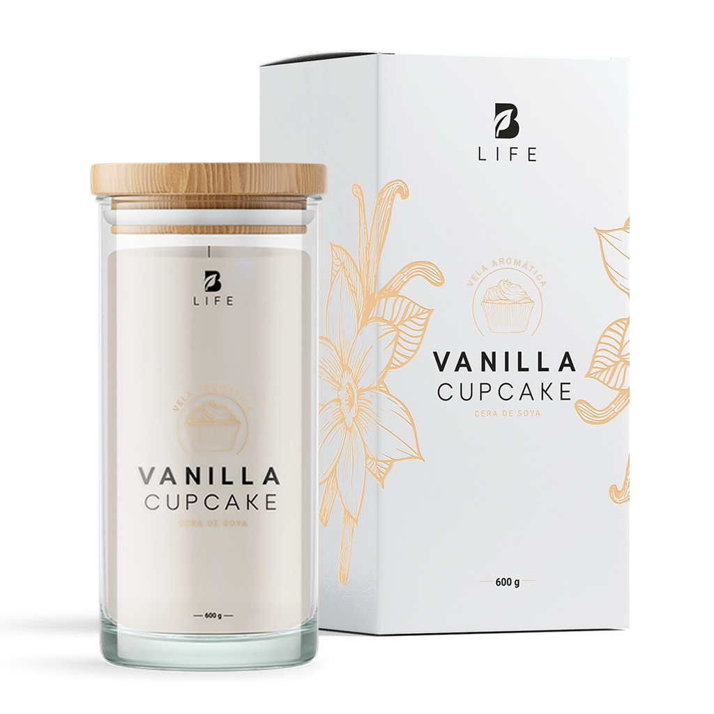 Vanilla Cupcake Aromatic Candle | Vela Aromática Cupcake de Vainilla 600 g - 600 g - B Life®