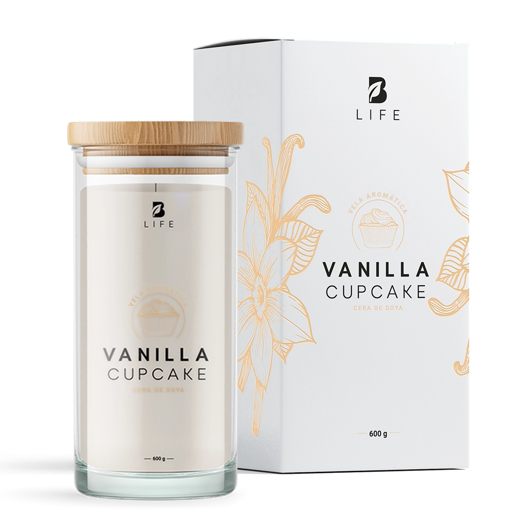 Vanilla Cupcake Aromatic Candle | Vela Aromática Cupcake de Vainilla 600 g - 600 g - B Life®